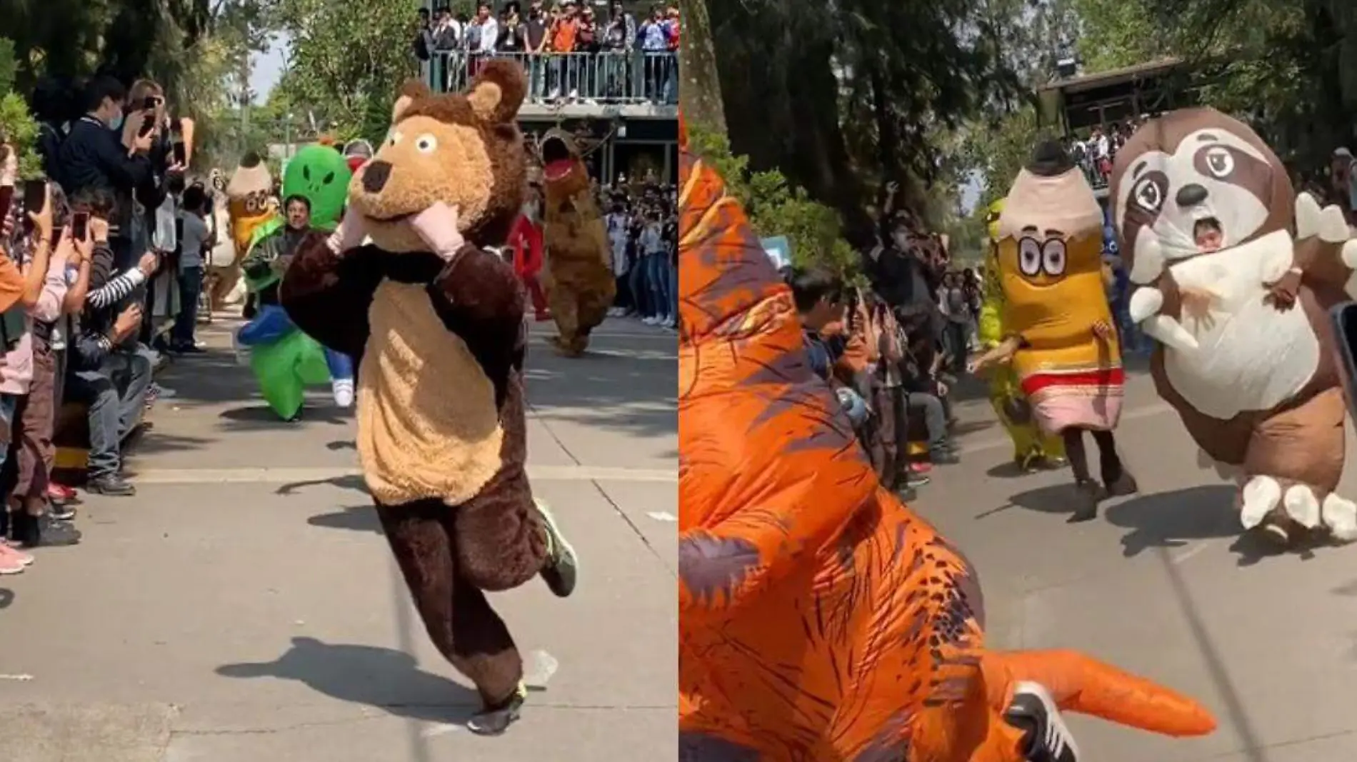 carrera de botargas en CCH Oriente se hace viral